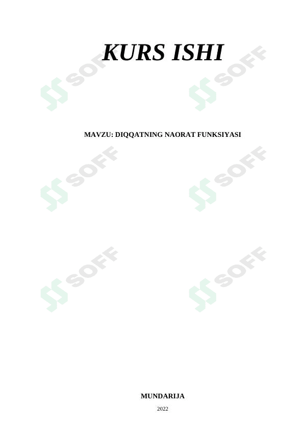 DIQQATNING NAORAT FUNKSIYASI 1