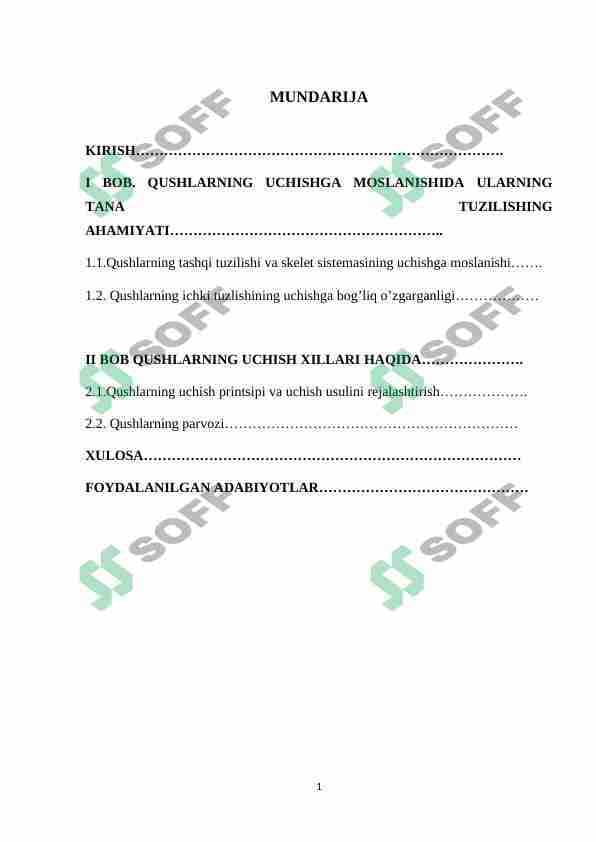 Qushlarning uchishga moslanish belgilari , uchish xillari 1