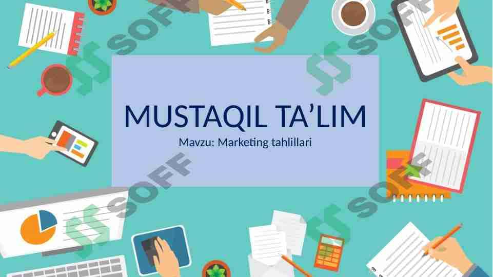 Marketing tahlillari 1
