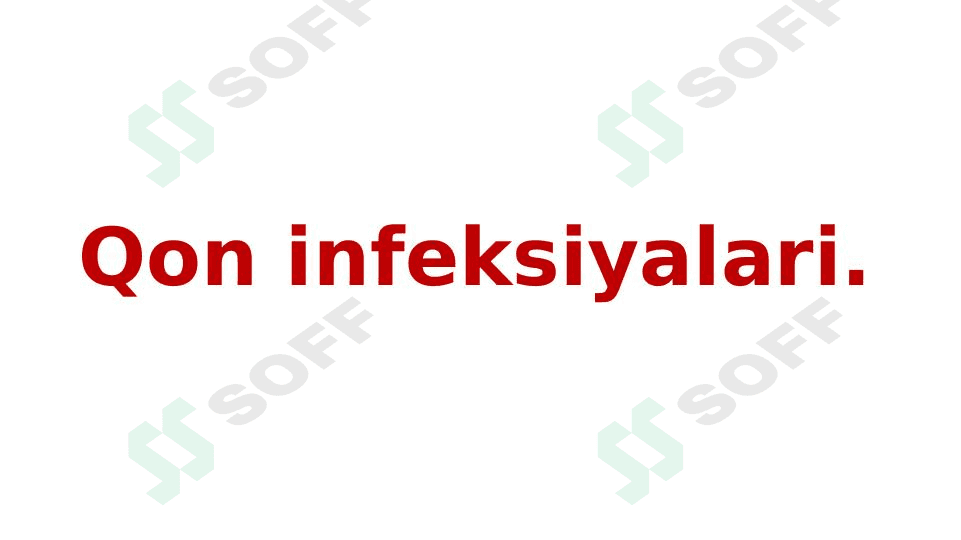 Qon infeksiyalari 1