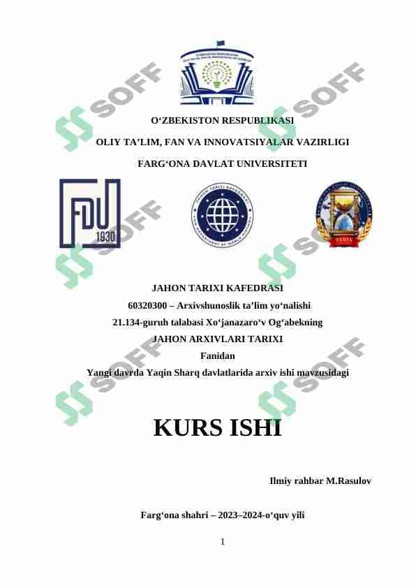 YANGI DAVRDA YAQIN SHARQ ARXIVLARI 1