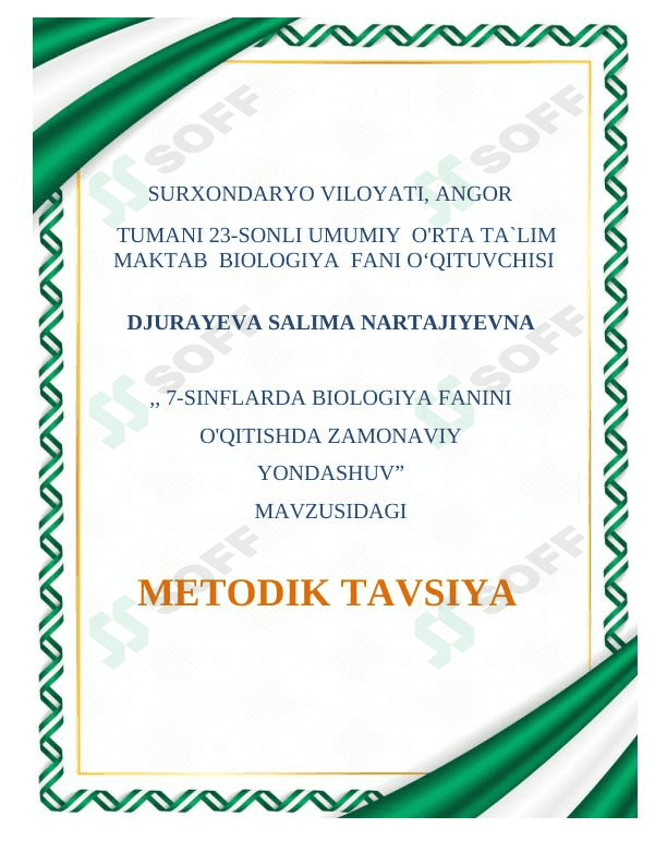Metodik tavsiya 1