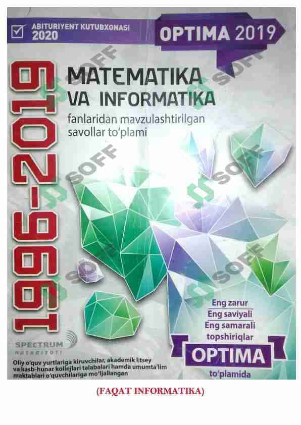 Informatikadan axborotnoma 1