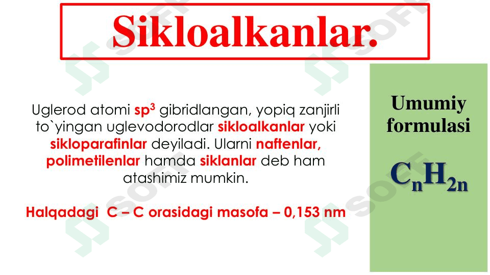 Sikloalkanlar . 1