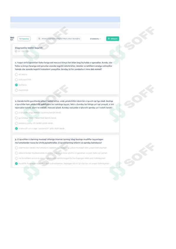 Psixologiya diagnostik test 1