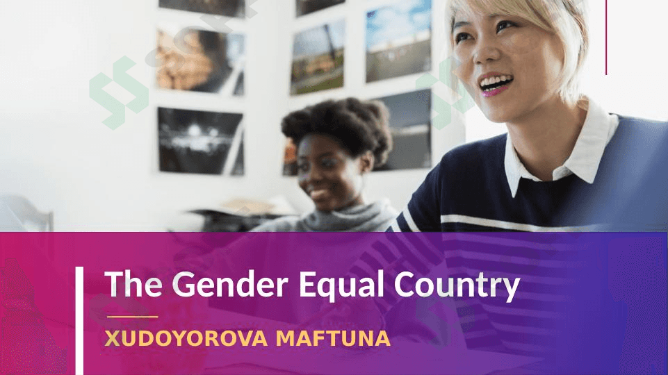 The Gender Equal Country 1