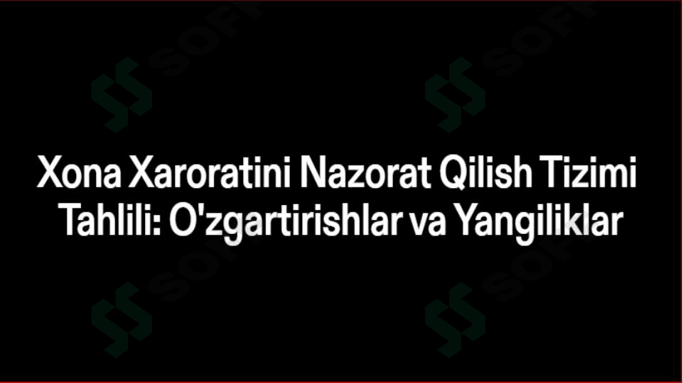 Xona xaroratini boshqarish. 1