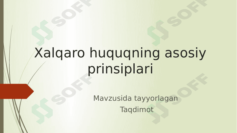 Xalqaro huquq prinsiplari 1