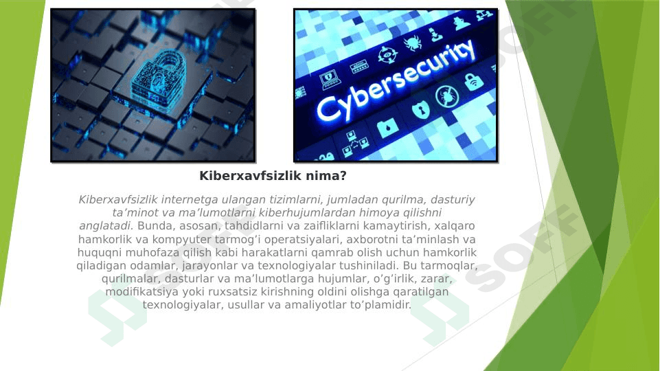 Kiberxafsizlik haqida to'liq taqdimot. 1