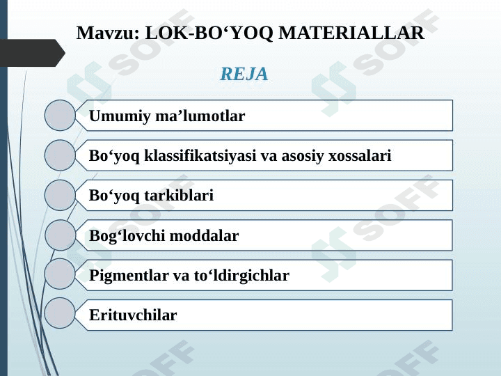 Lok-bo`yoq materiallari 1