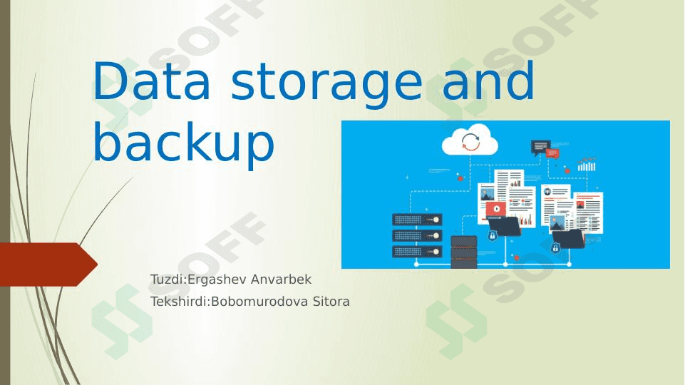 Data storage and backup 1