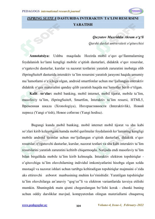 ISPRING SUITE 8 DASTURIDA INTERAKTIV TA'LIM RESURSINI YARATISH 1