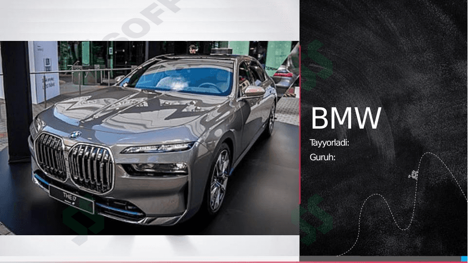 BMW kompaniyasi SWOT-PESTEL tahlili 1