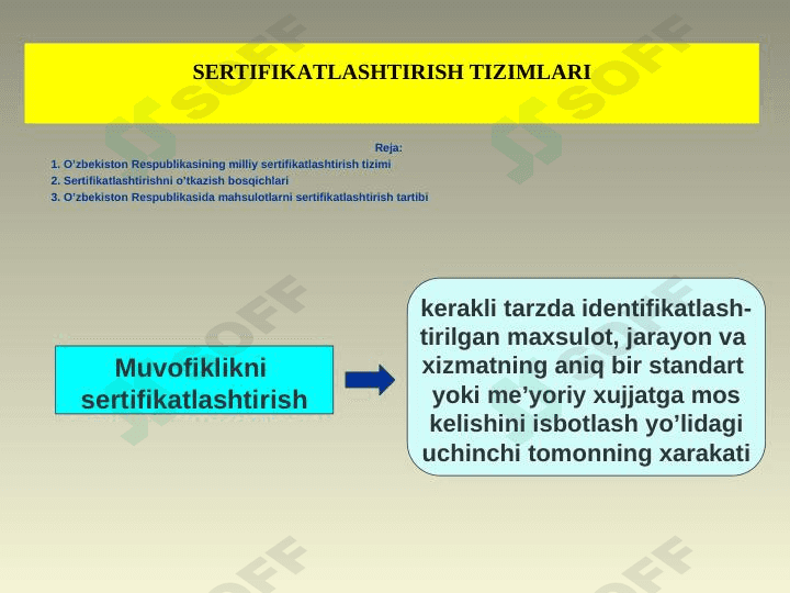 SЕRTIFIKАTLАSHTIRISH TIZIMLARI 1