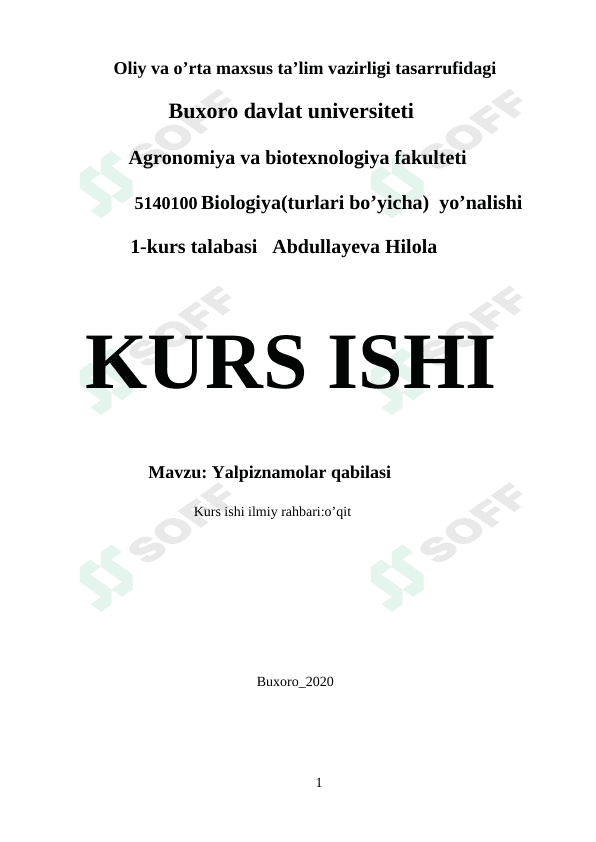 Yalpiznamolar qabilasi 1