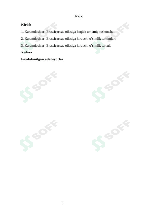 Karamdoshlar oilasi 1