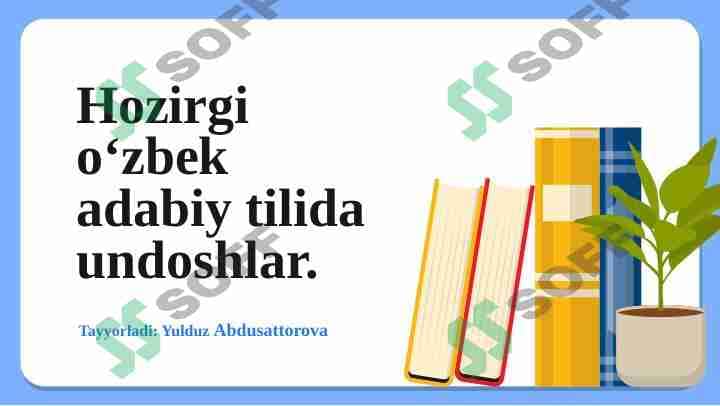 Undoshlar 1