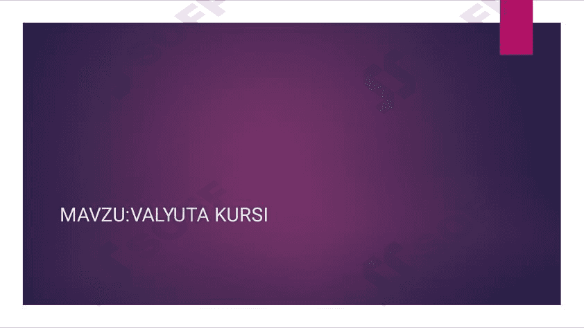 Valyuta haqida 1