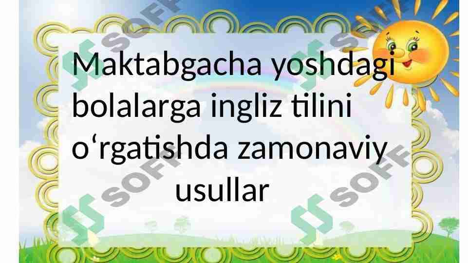 Maktabgacha taʼlim 1