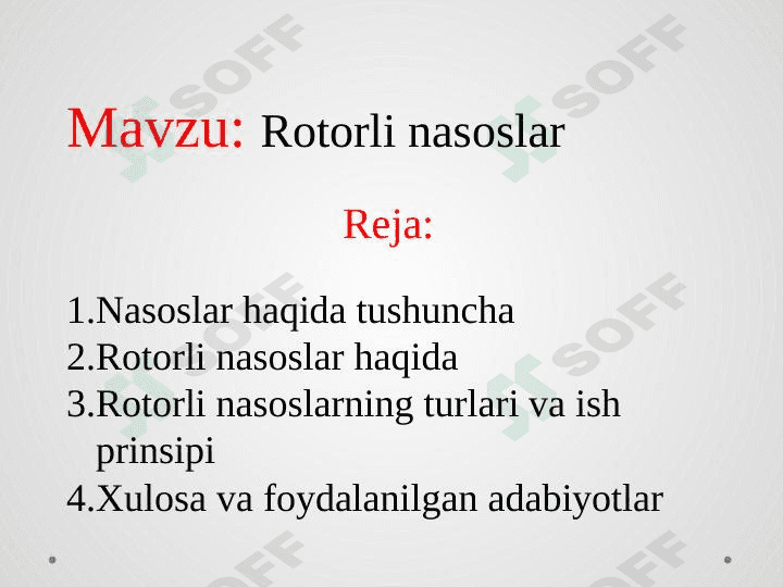 Rotorli nasoslar 1