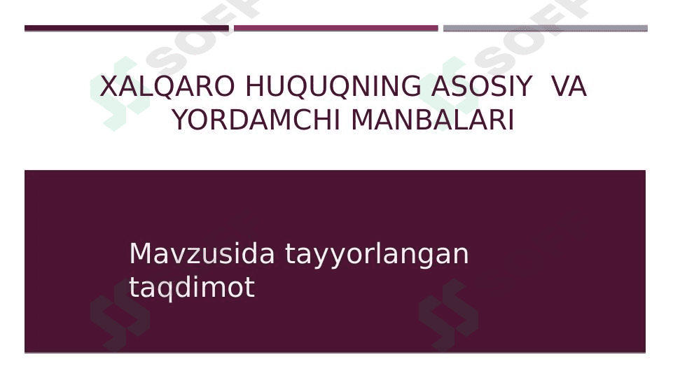 Xalqaro huquq prinsiplari 1