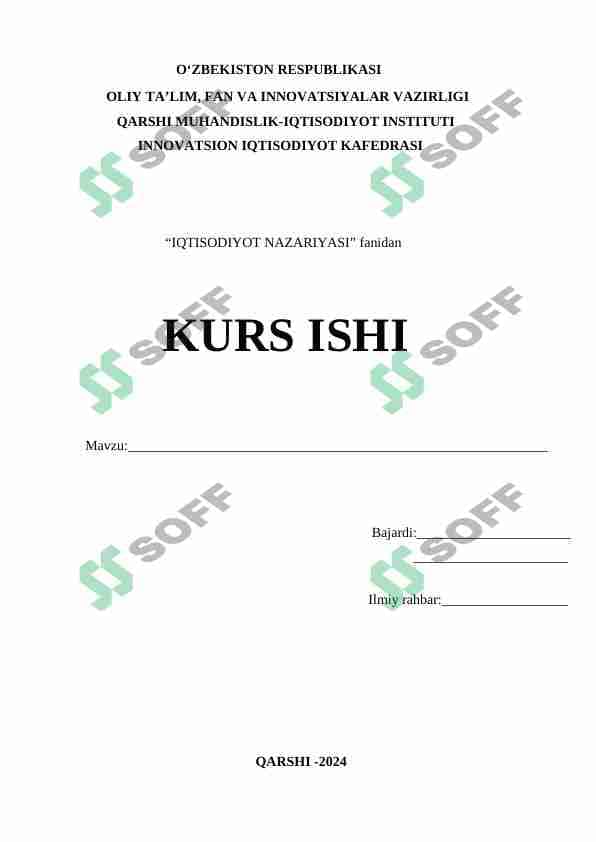Bozor iqtisodiyotining mazmuni va uning rivojlanishi 1