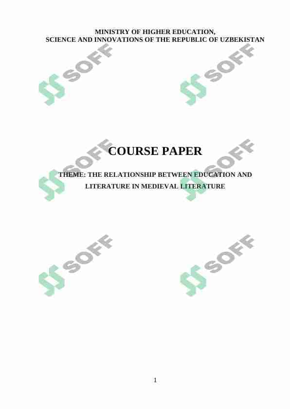 The relationship between education and science 1