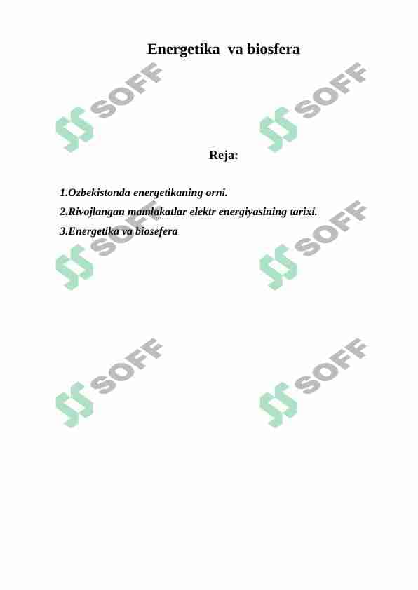 Energetika va biosfera 1