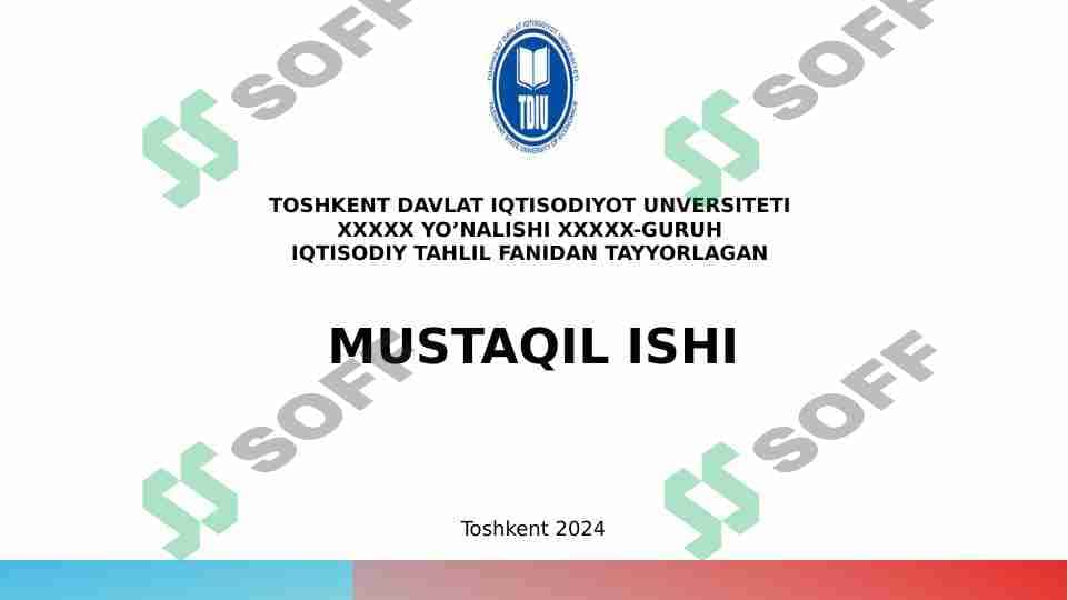 Iqtisodiy tahlil 1