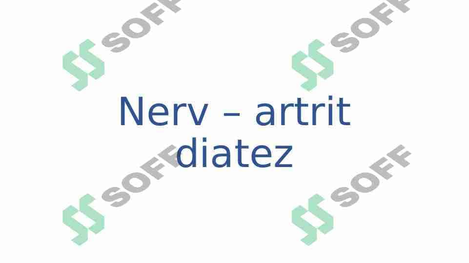 Nerv - artrit diatez 1