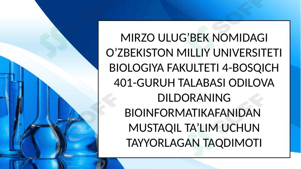Mega X dasturida filigenetik daraxt yaratish 1