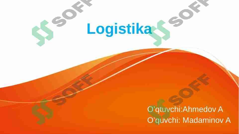Xarid qilish va yetkazib berish logistikasi 1