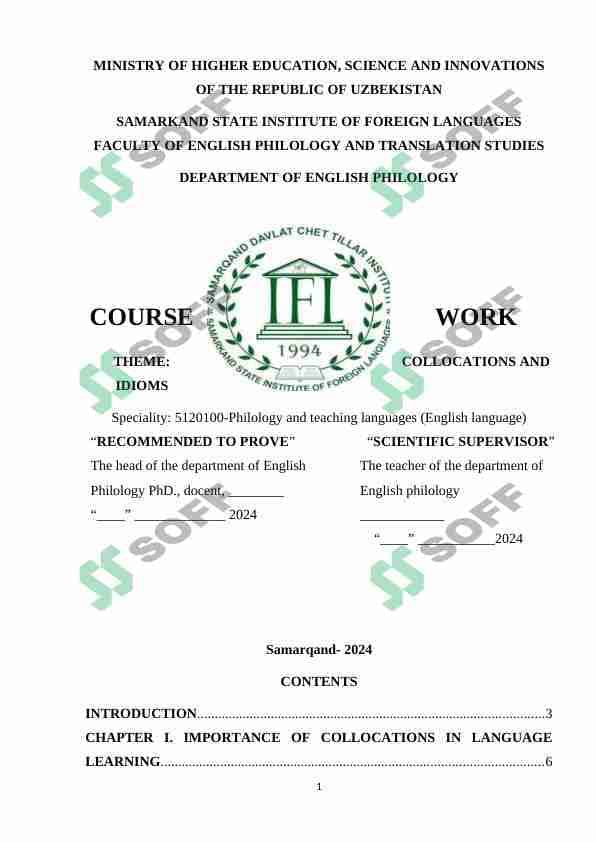Collocation and idioms 1