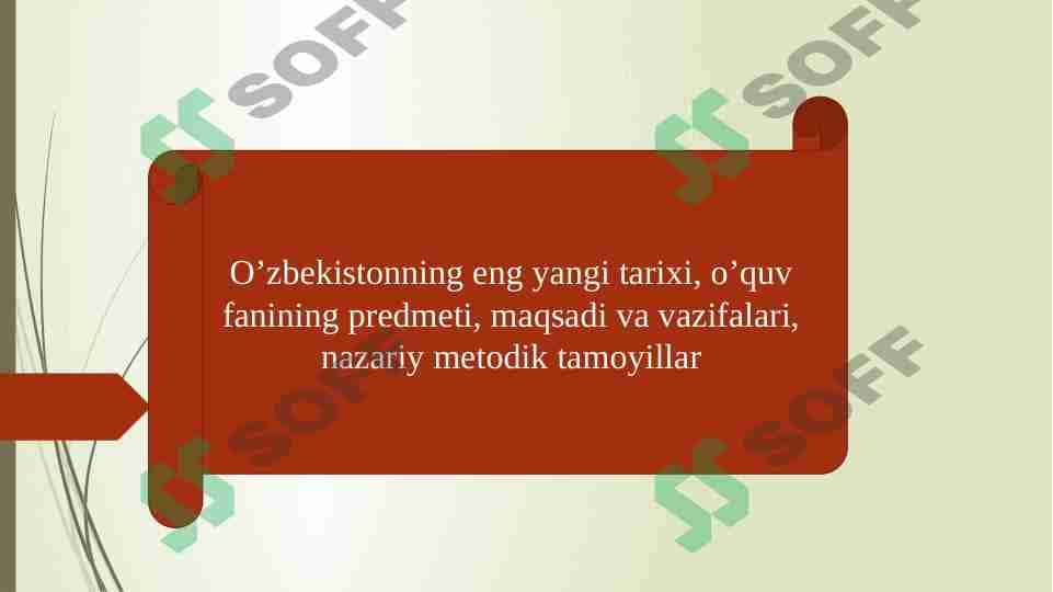 O'zbekistonning eng yangi tarixi 1