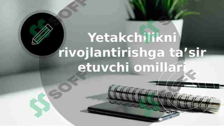 Yetakchilikni rivojlantirishda ta'sir etuvchi omillar 1