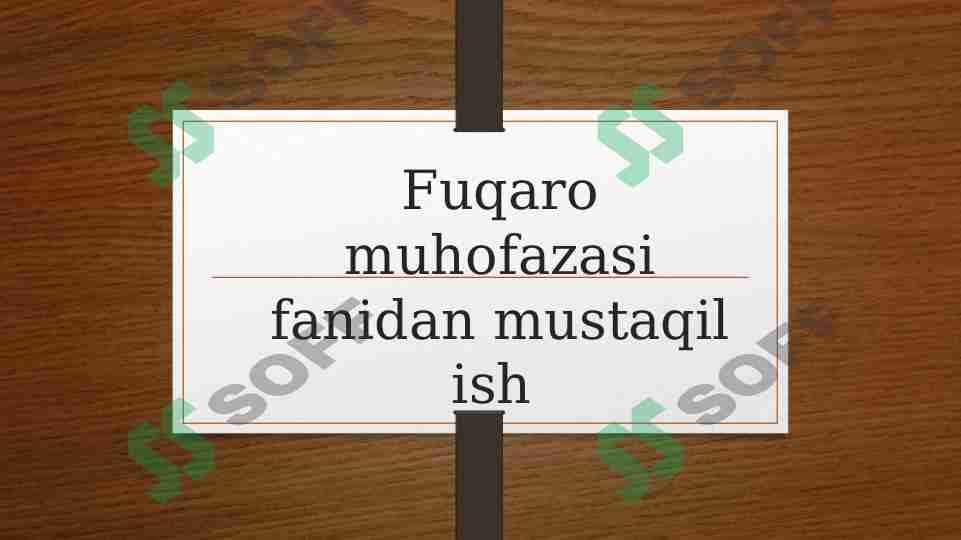 Aholini ommaviy qirg'in qurollaridan himoya qilish 1
