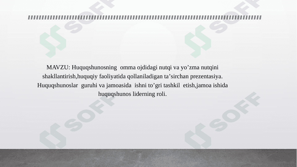 huquqshunosning omma oldida nutq shakllantirishi 1