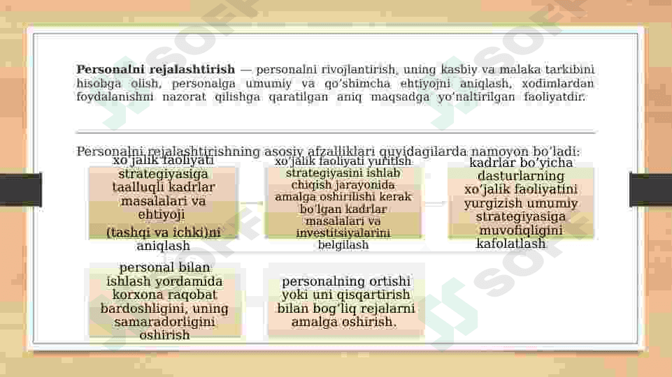 Personalni rejalashtirish: mohiyat, maqsad va vazifalar 2