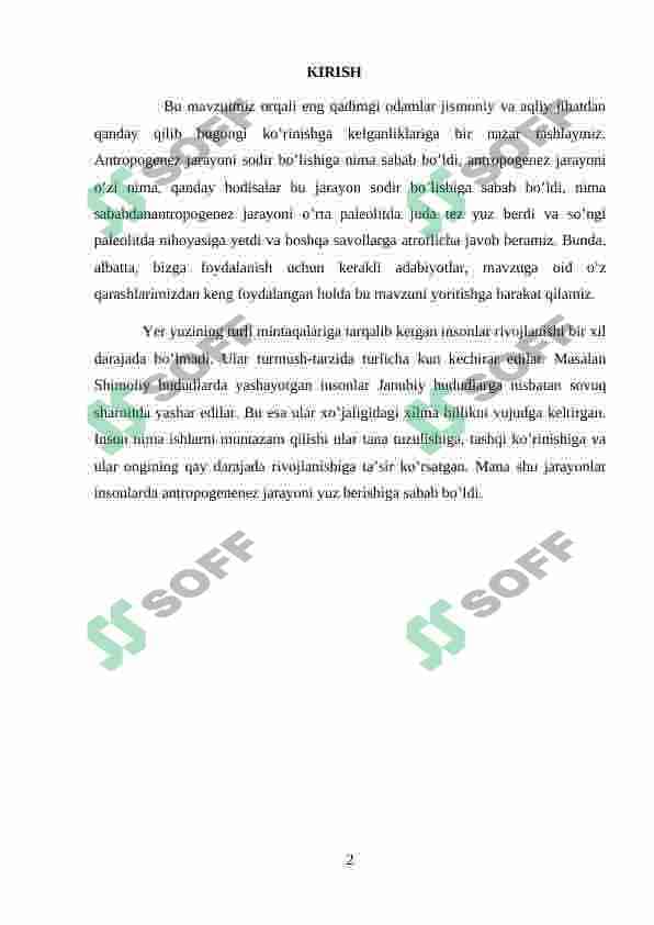 ANTROPOGENEZ 2