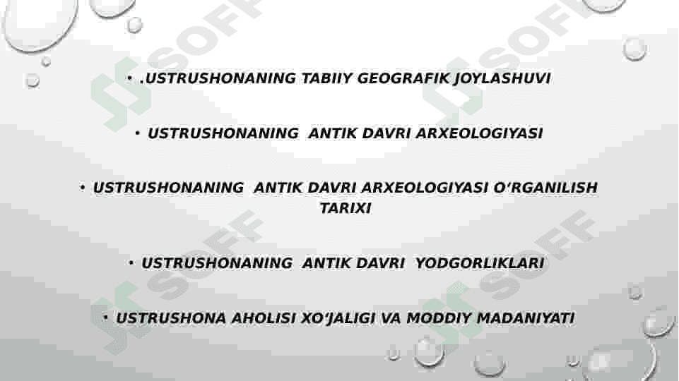 Ustrushonaning antik davri arxeologiyasi 2