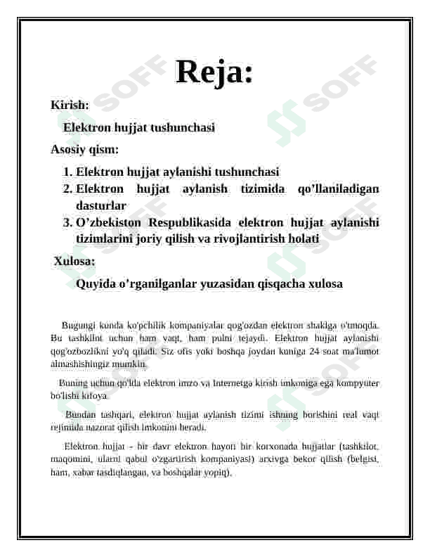 Elektron hujjat aylanish tizimi 2