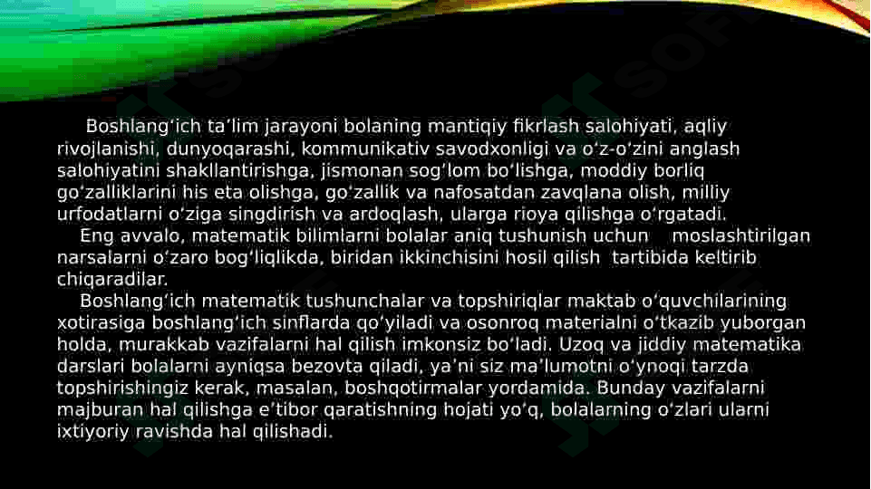 Boshlang’ich  sinflarda matematik boshqotirmalar 3 2