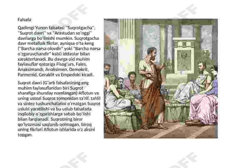Falsafa fanidan taqdimot(G'arb falsafasi) 2