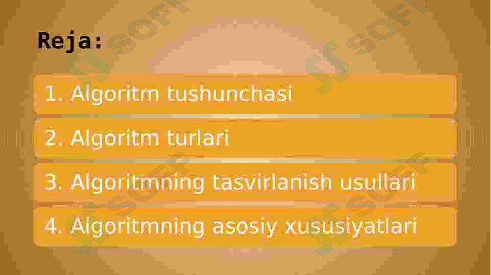 Dasturlashda algoritmlar turlari 2