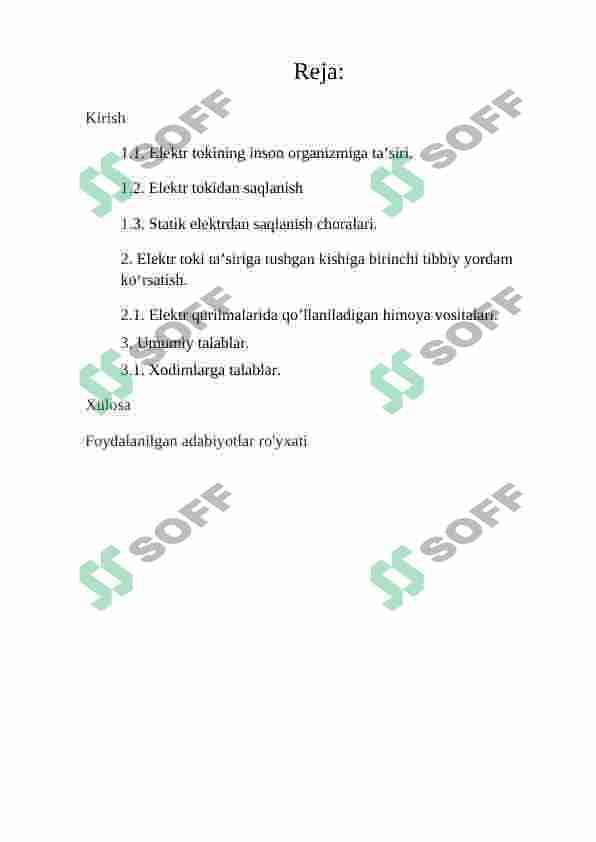 Elektr tokining organizmga tasiri 2