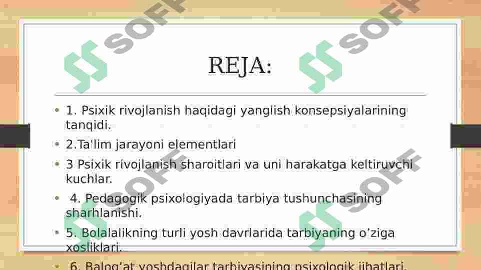 Turli yosh davrlarida o'zlashtirish xususiyatlari 2