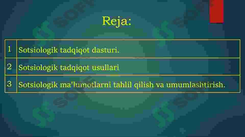 Empirik sotsiologik tadqiqot va uning metodlari 2