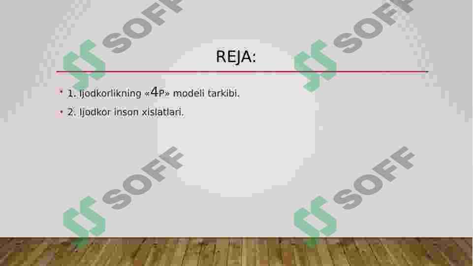 Kreativlikning “4R,, modeli 2