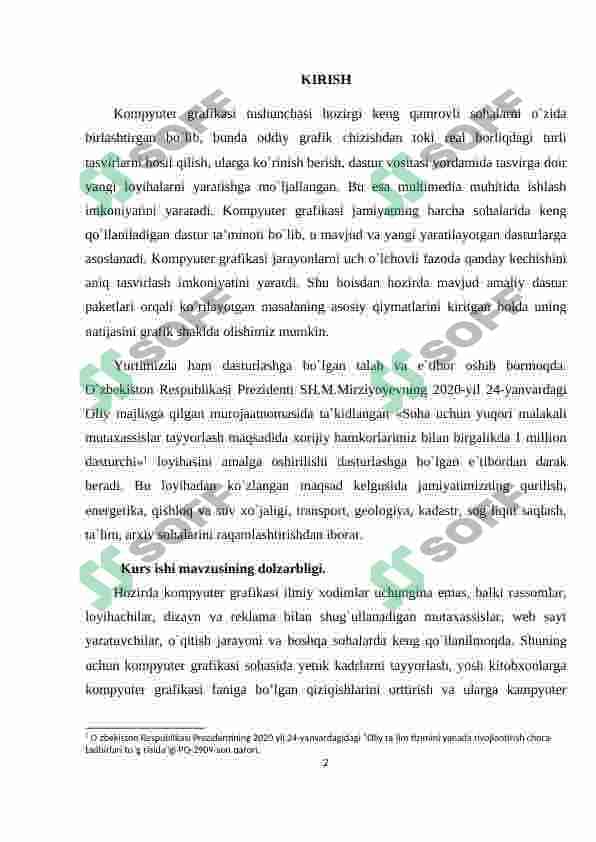 Adobe Photoshop, Adobe Illustrator  yoki boshqa grafik dasturlarining avfzal va kamchiliklari 2
