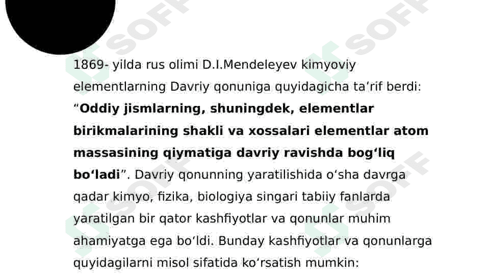 Davriy qonun va elementlar davriy sistemasi 2
